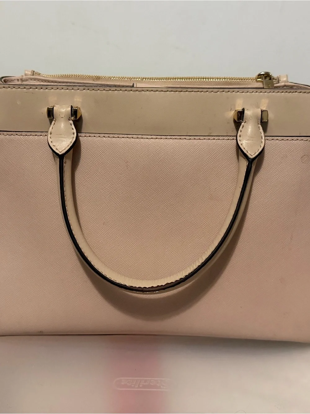 Michael Kors Pale Pink Saffiano Leather Satchel